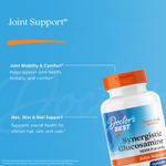 Doctor's Best, синергетическая формула глюкозамина и МСМ с OptiMSM®, 180 капсул