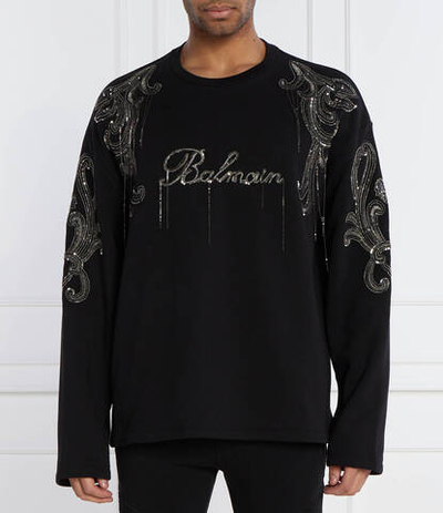 Худи Balmain - черный(CH1JQ049 PC17)