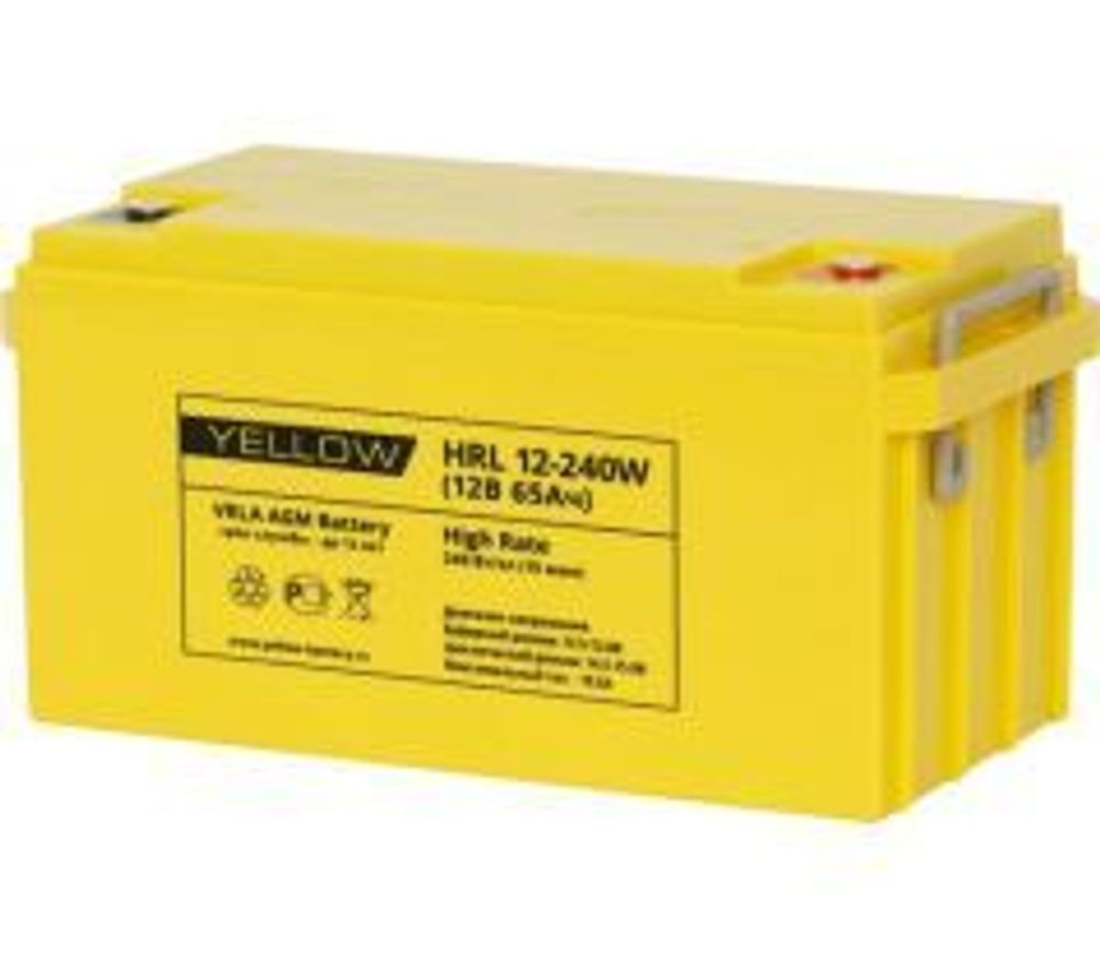 Аккумулятор YELLOW HRL 12-380W | 100 Ач | 12В AGM