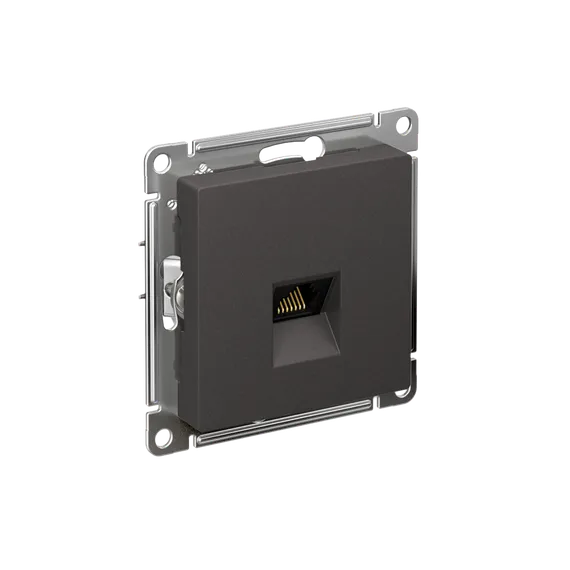 Розетка компьютерная RJ45 Cat 5e Systeme Electric AtlasDesign Базальт ATN001483