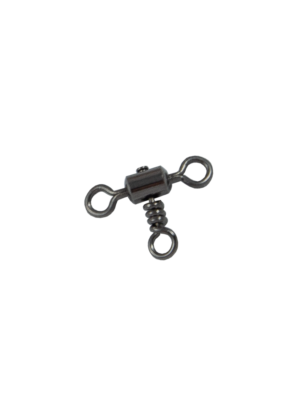 Вертлюжок рыболовный Fish Crystal  цилиндрический на три направления CROSSLINE SWIVEL 1024 №4 (5 упаковок)