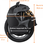 Моноколесо KingSong S18 1110Wh Rubber Black подвеска