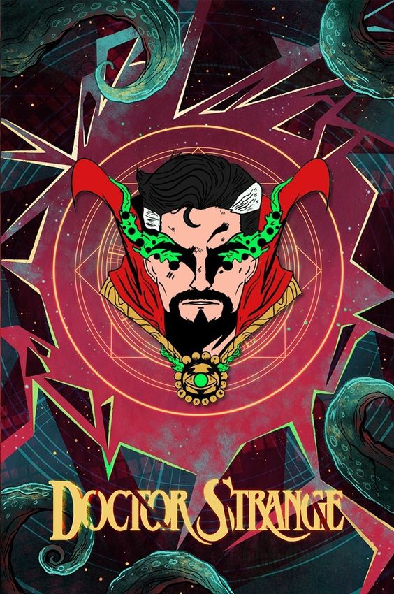 Металлический пин "Doctor Strange"