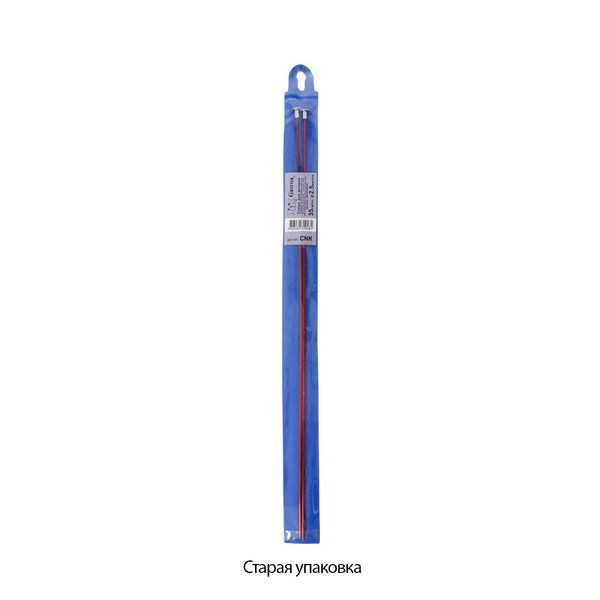Спицы прямые металл ⌀2.5 мм, 35 см, красный, Gamma CNK