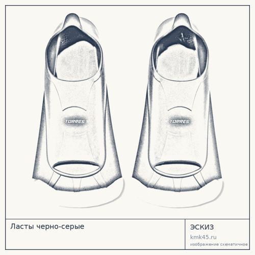 Ласты черно-серые — от 1 500 ₽