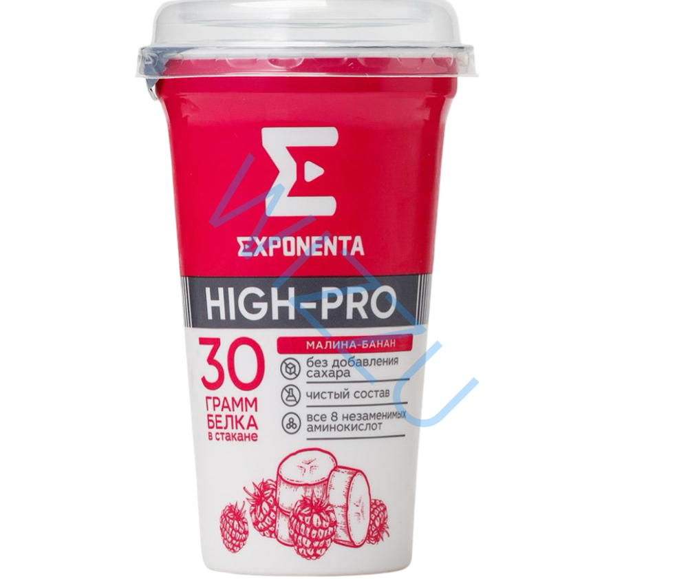 Напиток Exponenta High-pro обезжиренный 250г Малина банан