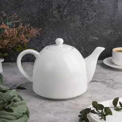 Чайник 1600 мл d 16 см h16,5 см белый фарфор P.L. Proff Cuisine [1]
