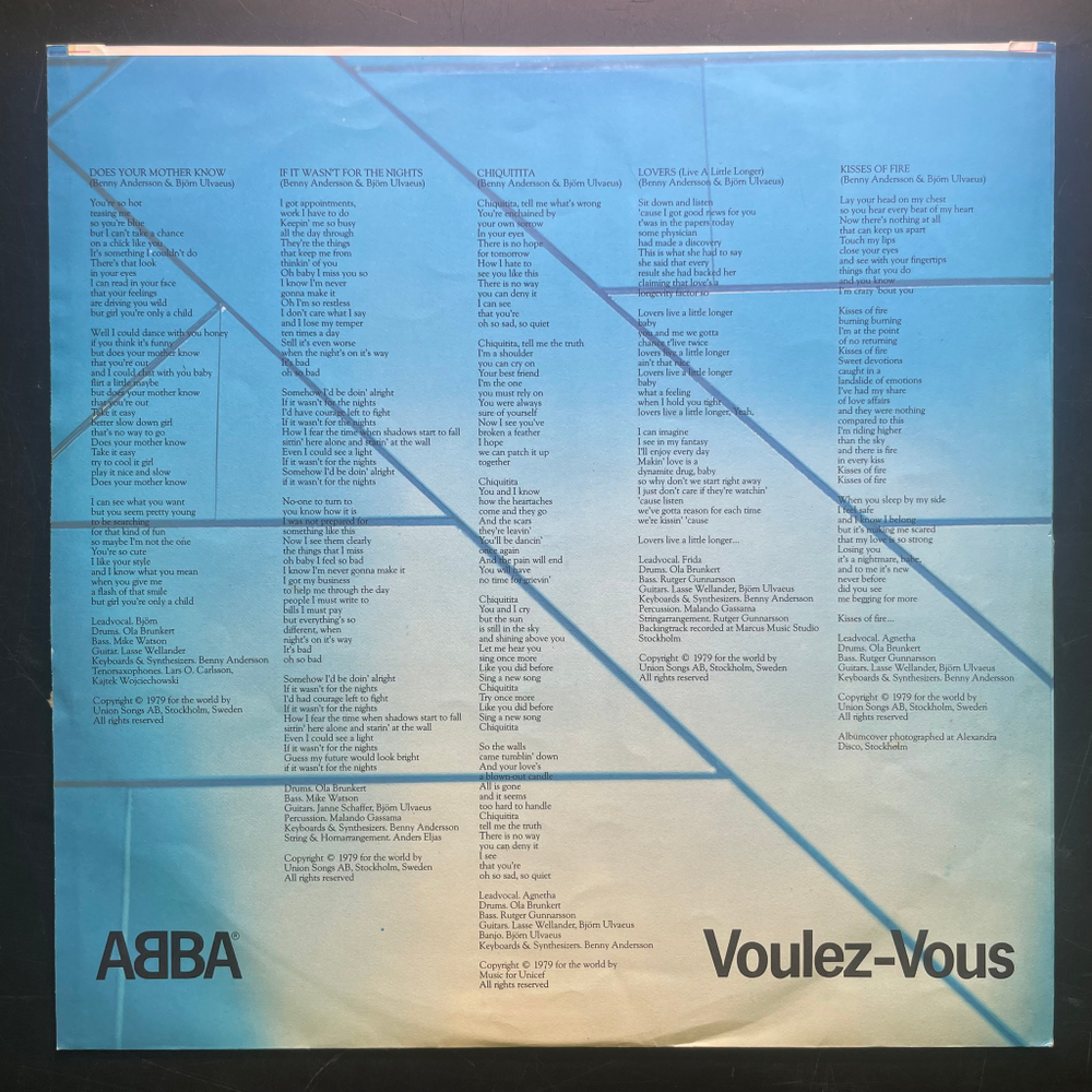 ABBA ‎– Voulez-Vous (Франция 1979г.) Red