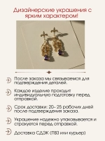Серьги с аметистами и муассанитами, серебро 925, родий