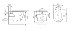 Унитаз подвесной Royce Force (RCT-131305WH)