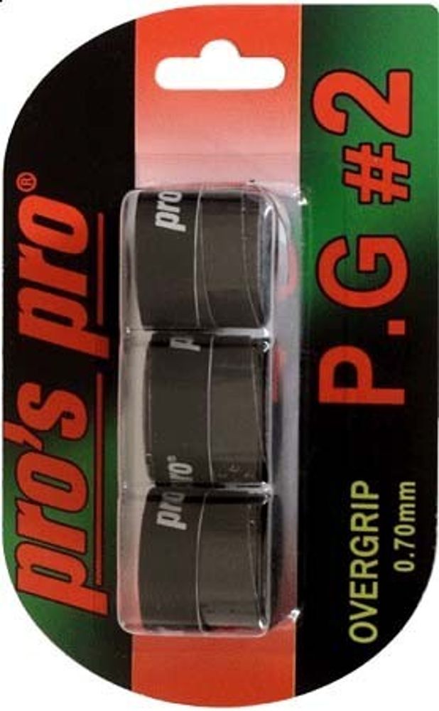 Теннисные намотки Pro's Pro P.G. 2 3P - black