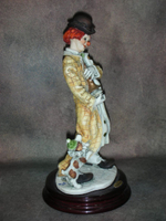 Статуэтка. Полистоун. Клоун трубач. Capodimonte. Италия