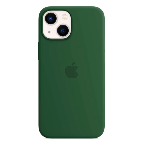 Силиконовый чехол с поддержкой MagSafe Apple Silicone Case для iPhone 13 mini, Clover (Зеленый клевер)