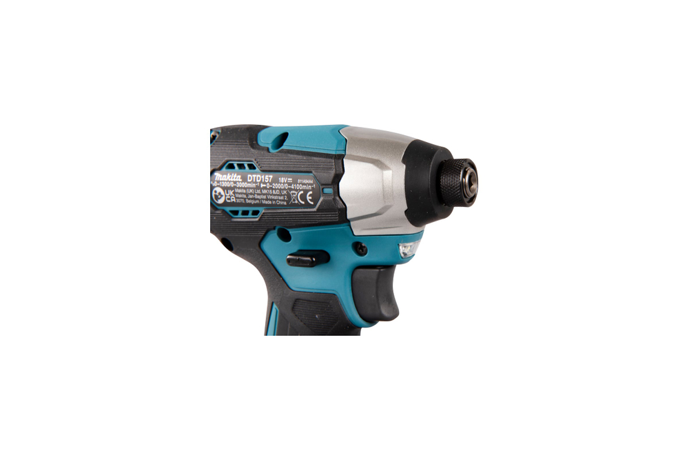 Аккумуляторный ударный шуруповерт Makita 18В, BL, XPT, Li-ion, 140 Нм DTD157Z
