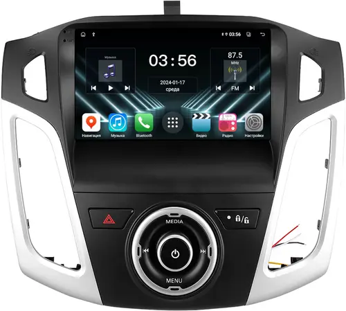 Магнитола для Ford Focus 3 2011-2019 (поддержка автопарковки) - FarCar S280 монитор 9.5" IPS на Android 13, CarPlay
