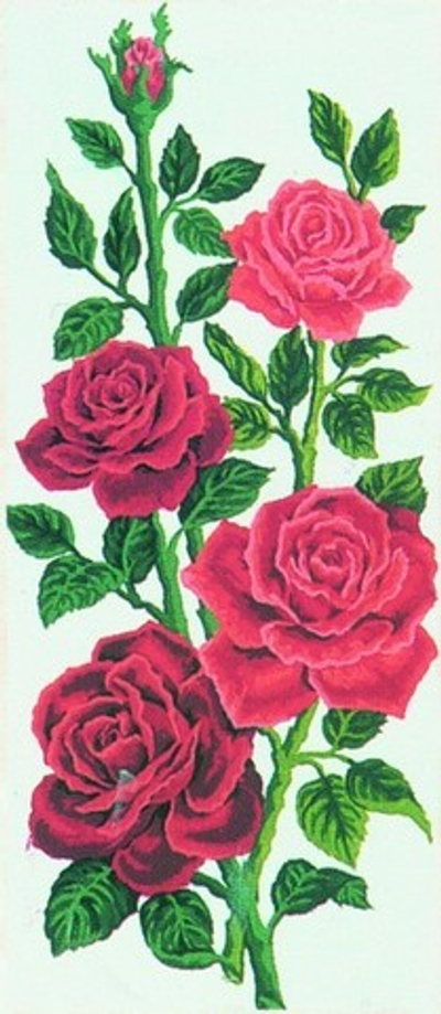 "Розы"-8014 канва с рисунком