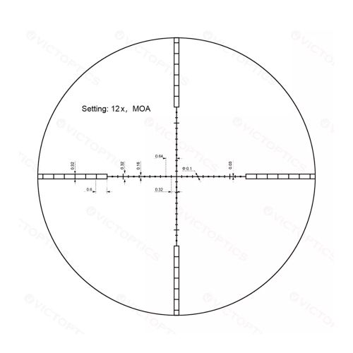 Оптический прицел Vector Optics 25,4мм SFP VictOptics C4 3-12X40 ( Сетка VMD-2 )