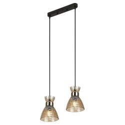 Светильник подвесной (подвес) Rivoli Iris 9186-302 2хЕ27 60 Вт модерн | Rivoli