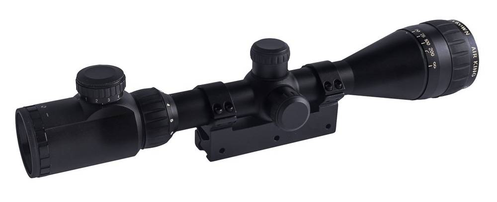 Прицел Nikko Stirling серии AIRKING 3-9x42 AO, Half MD, с подсветкой, 25,4мм, моноблок призма 11мм