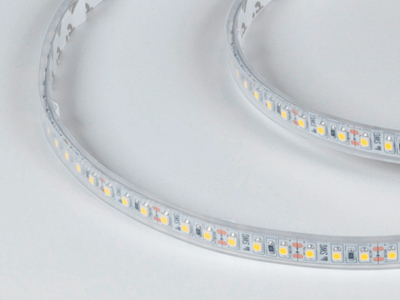 Светодиодная лента 3528, 120 LED/м, 9,6 Вт/м, 12В , IP66, Цвет: Нейтральный белый, SWG3120-12-9.6-NW-66-M