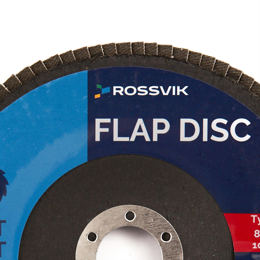 Круг шлифовальный лепестковый ROSSVIK 150*22мм 120 Grit. Тип29, Zr, 80м/с, 10200об/мин