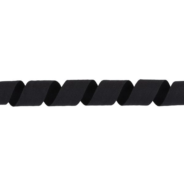 Тесьма (лента) киперная (100% х/б) 30 мм / 50 метров, черный/black, Gamma TCT-30