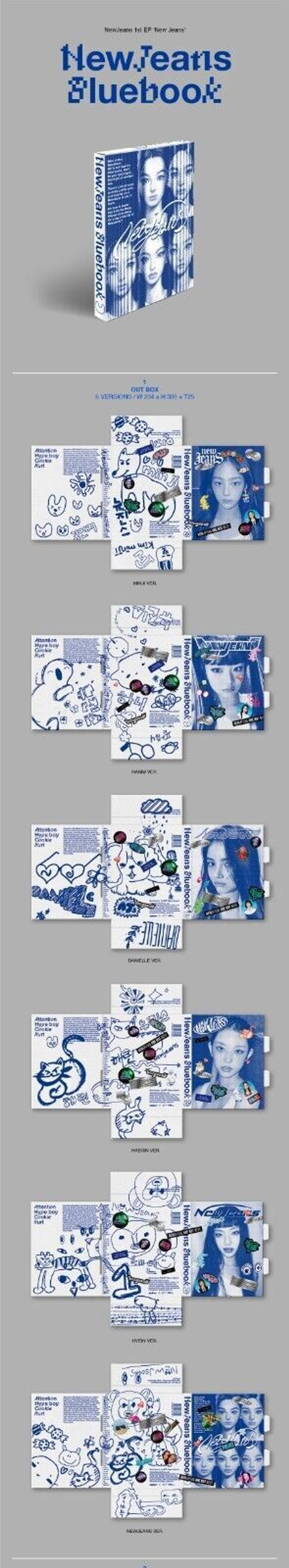 Альбом NewJeans - NewJeans 1st EP [Bluebook ver.] (Ханни)