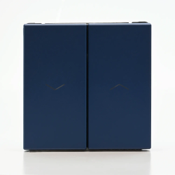 ARTGALLERY 2-клавишный ВЫКЛЮЧАТЕЛЬ ДЛЯ ЖАЛЮЗИ, 2х сх.4, 10А, механизм, быстрозажим. клем., АКВАМАРИН