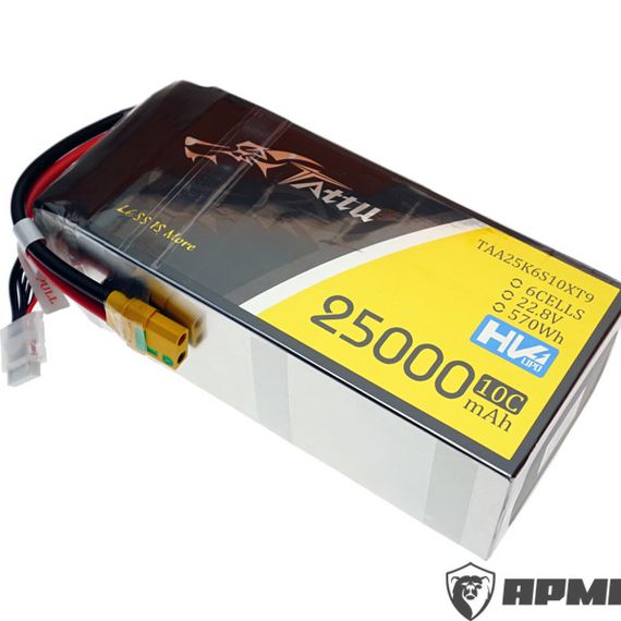 Аккумулятор TATTU 6S HV 25000мАч 22,8В 10C