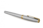 Ручка роллер Parker Sonnet Stainless Steel GT 1931506, стержень: F, цвет чернил: black, в подарочной упаковке