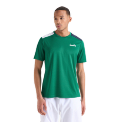 Мужское теннисное поло Diadora Core T-Shirt Men - Green, Multicoloured