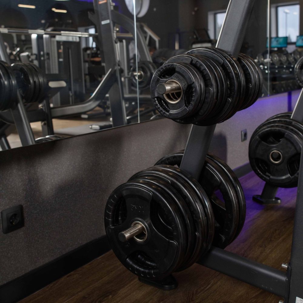 Диск обрезиненный (три хвата, черный) D51 мм PROFI-FIT  1,25 кг