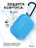 Чехол для Airpods Pro 3 Gurdini прорезиненный soft touch c карабином Голубой