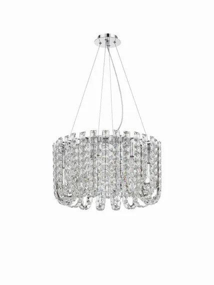 Люстра подвесная NewRgy NW082-ф500*H280(1200) CHROME, 8×40 Вт, хромированная