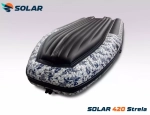 Лодка надувная моторная solar-420 strela jet tunnel