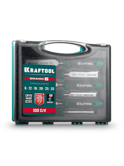 Набор стамесок-долот с двухкомпонентной рукояткой KRAFTOOL GRAND-6, 6 шт 1818-H6