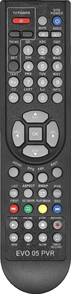Пульт для ТЕЛЕКАРТА EVO 05 PVR