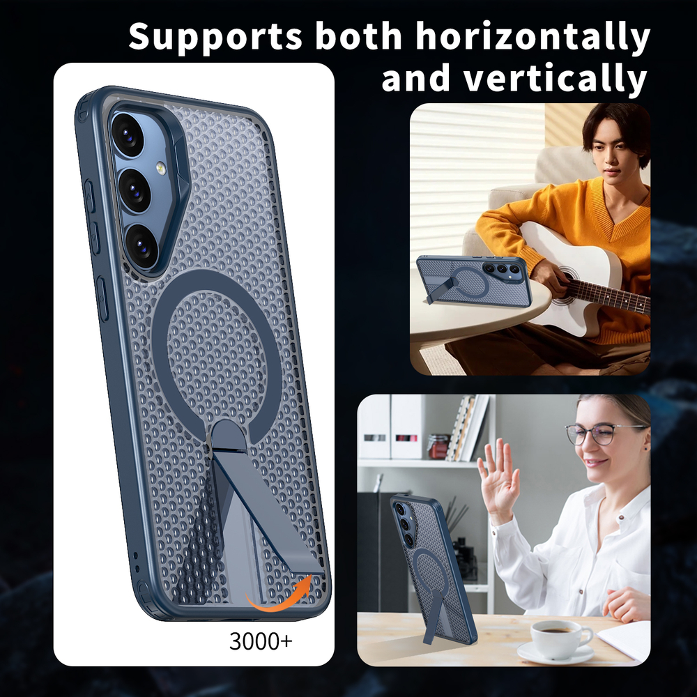 Прозрачный чехол Mesh Pro Magnetic Case для Samsung Galaxy S24+