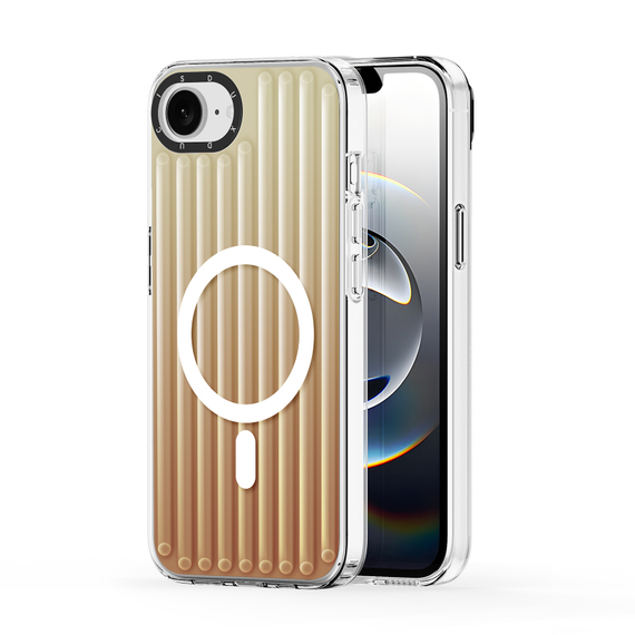 Усиленный прозрачный чехол (Gradient Desert Gold) с поддержкой MagSafe от Dux Ducis для iPhone 16e и 17e, серия Zest Series Case