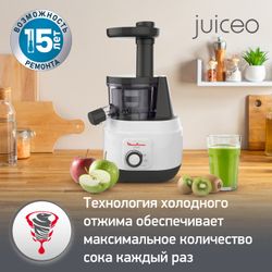 Шнековая соковыжималка Moulinex Juiceo ZU150110