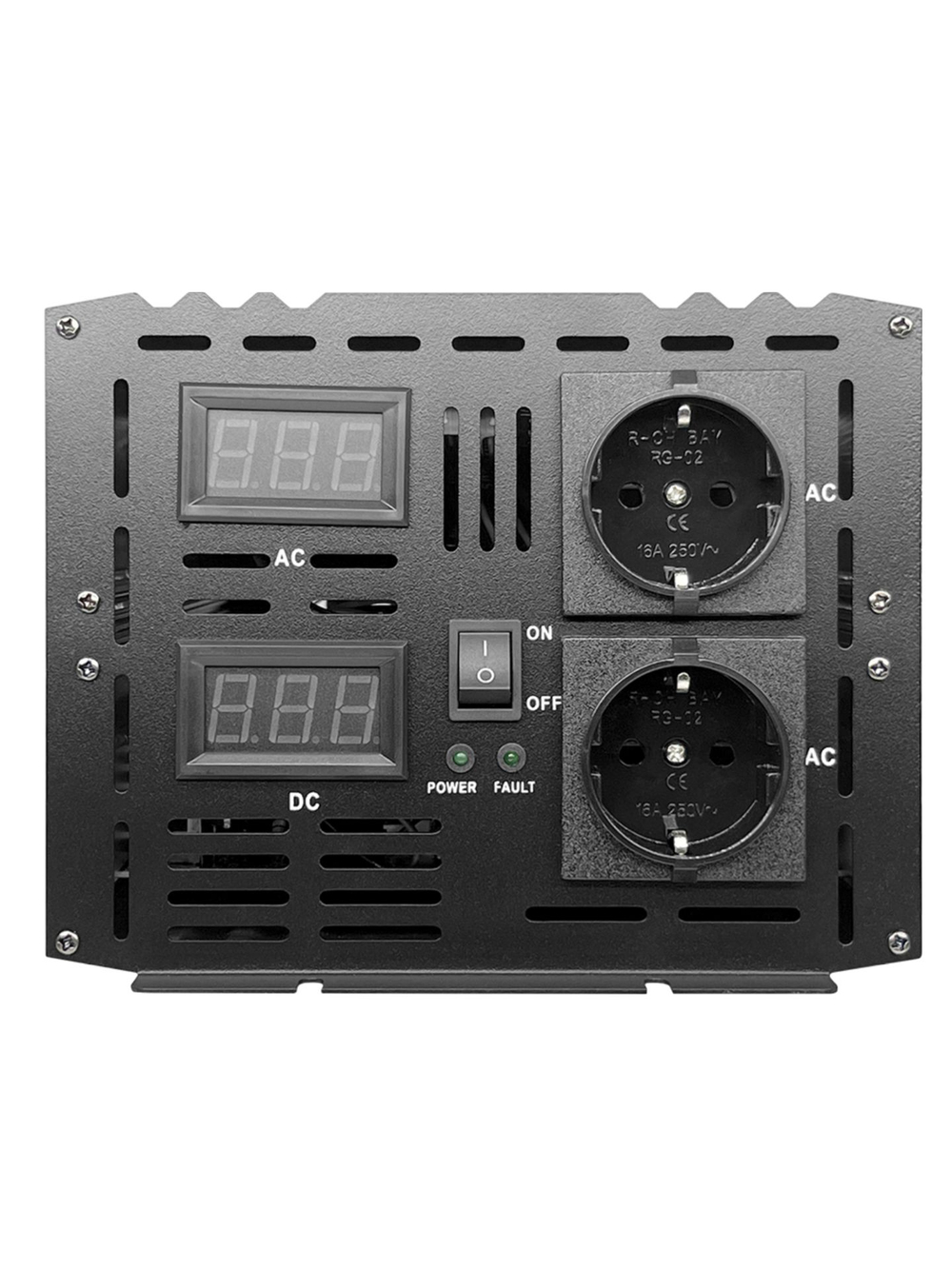 Инвертор 12V-220V 6000W ERO Иероглиф чистый синус серебристый Power Inverter