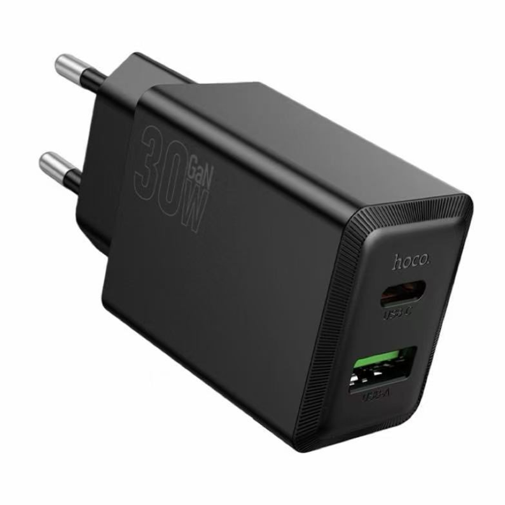 Сетевое зар. устр. Hoco N71 1USB/1С 30W черное