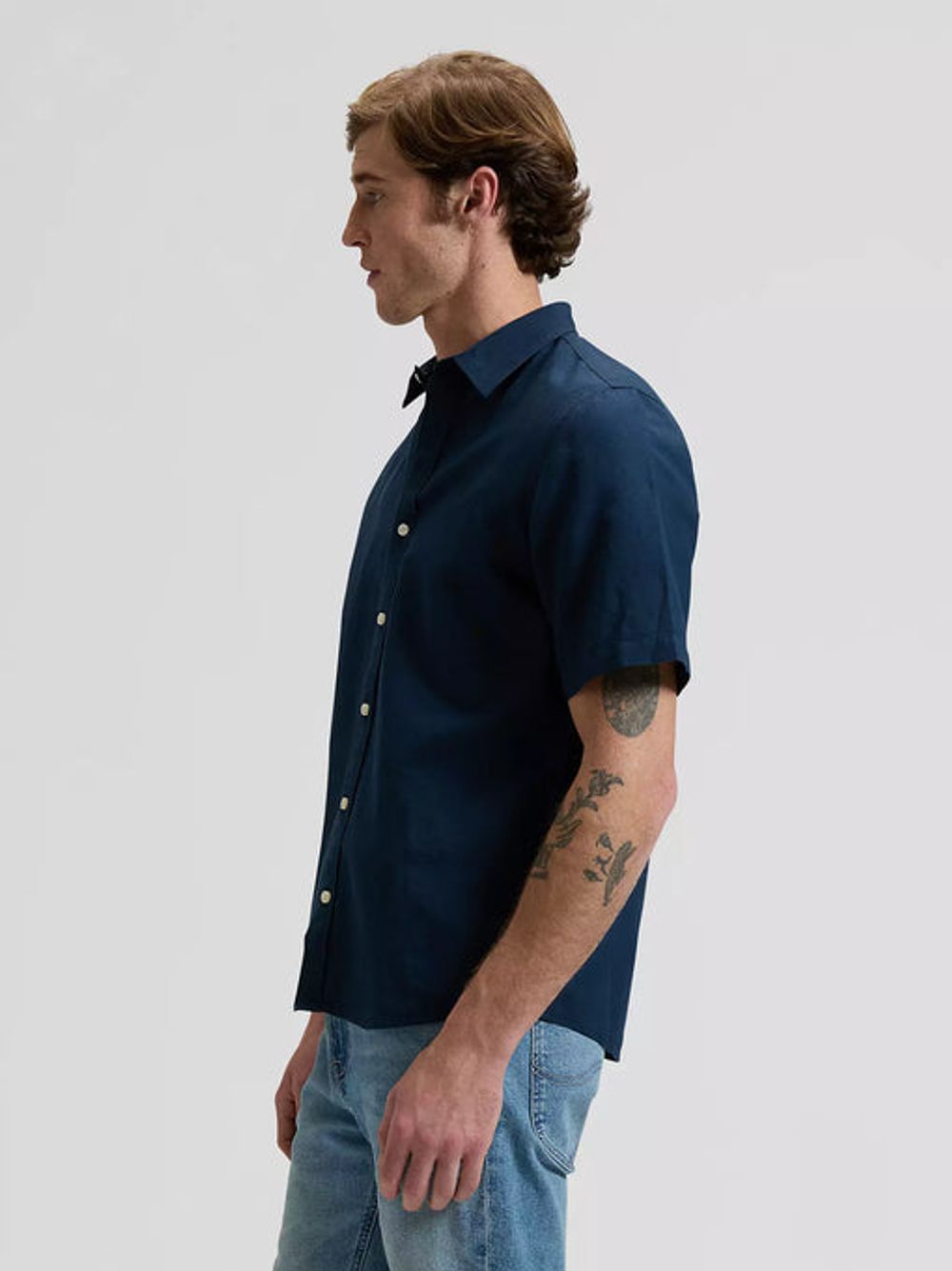 Рубашка мужская LEE SS LEE SHIRT RIVET NAVY
