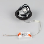 Светильник SP-PLURIO-BUILT-TRIMLESS-R120-9W Warm3000 (BK-CHR, 36 deg, 230V) (Arlight, IP20 Металл, 3 года)