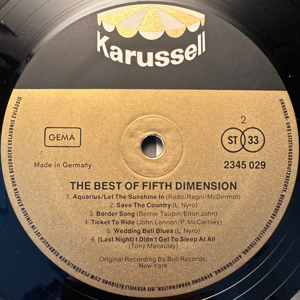 5th Dimension - The Best Of Fifth Dimension (Геомания)