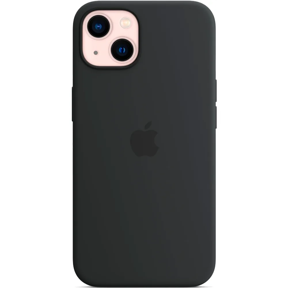 Силиконовый чехол с поддержкой MagSafe Apple Silicone Case для iPhone 13, Midnight (Темная ночь)