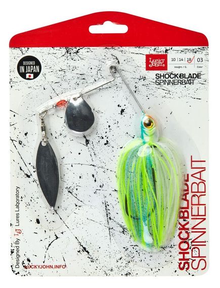 Спиннербейт Lucky John SHOCK BLADE 18.0г 003 в блистере
