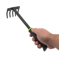 Грабли мини с пластиковой рукояткой(5-зуб., L-300мм) WMC TOOLS WMC-TG2103024-D
