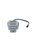 Фара NANOLED 25W, 6 LED, крепеж на рейлинг 22-36мм, серая