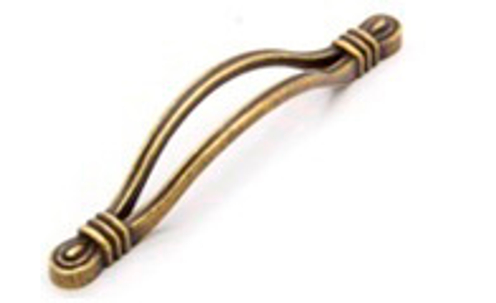 Ручка мебельная скобка EDSON 2400 ANTIQUE BRONZE 96мм